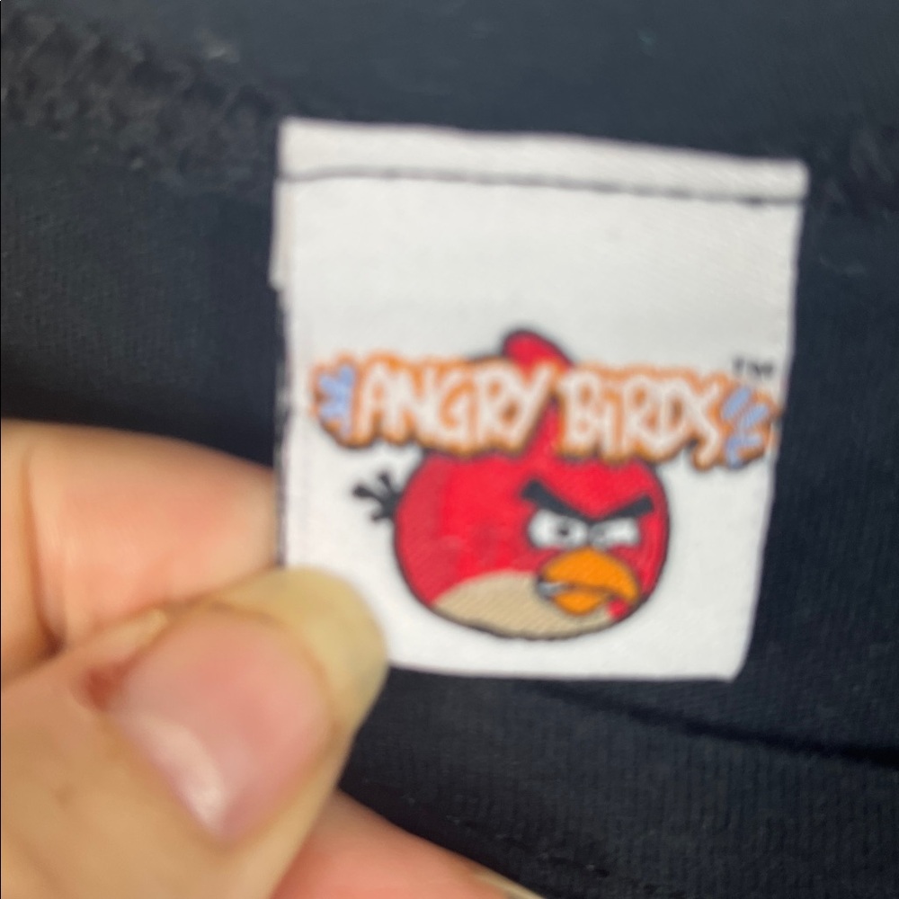 Angry Birds black short sleeved tee shirt size sm-med. - Picture 5 of 7